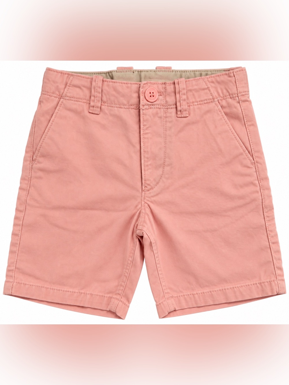 GAP Boys 4T Pink Chino Shorts Adjustable Waist 100% Cotton